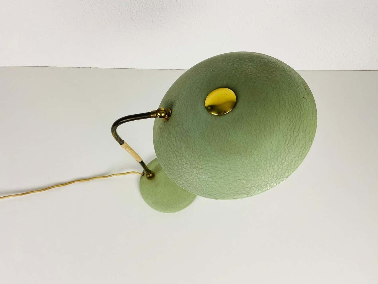 Lighting Green Italian Table Lamp In The Style Of Stilnovo, 1960s, Italy photo