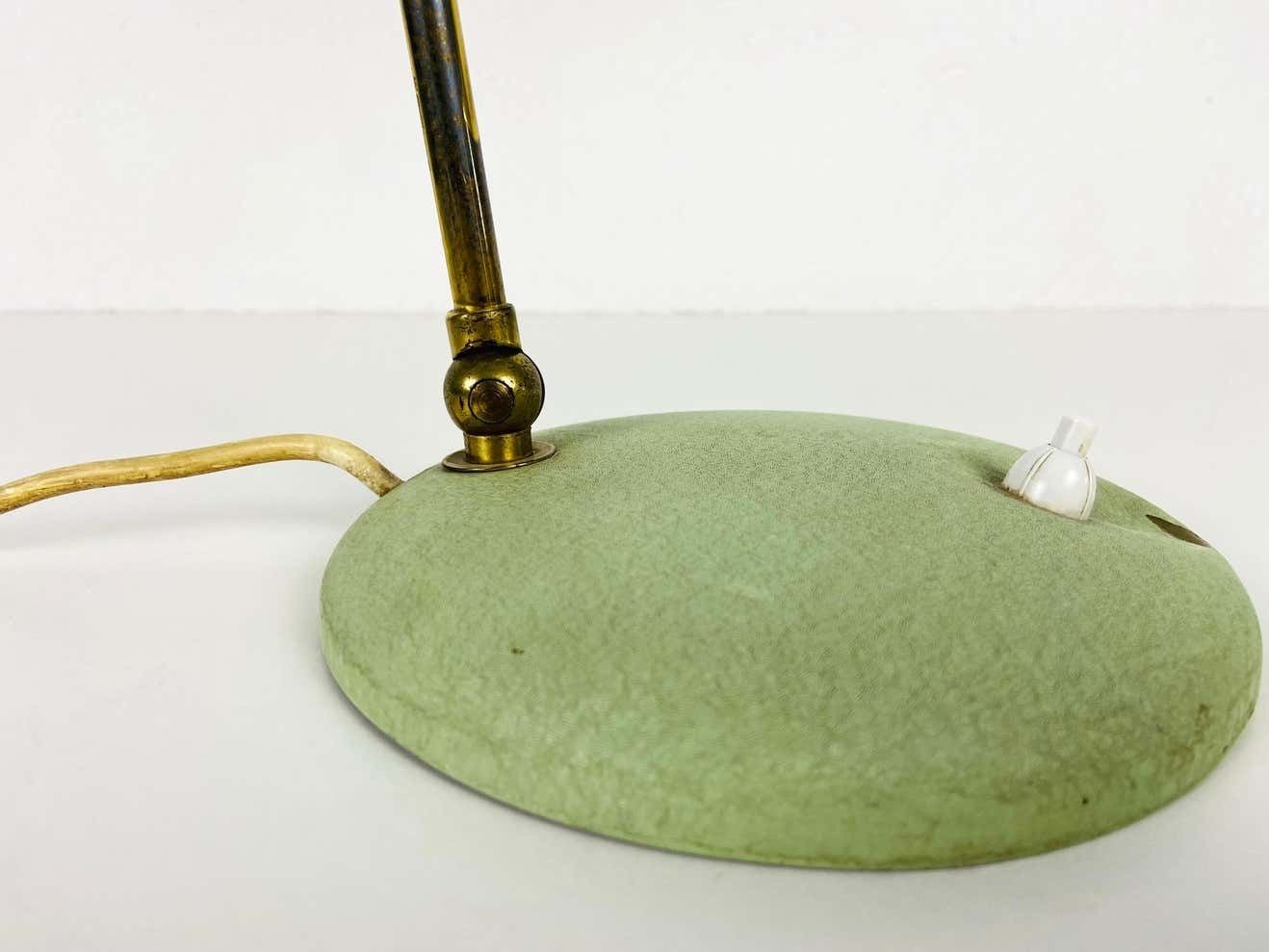 photo vinterior Green Italian Table Lamp In The Style Of Stilnovo, 1960s, Italy