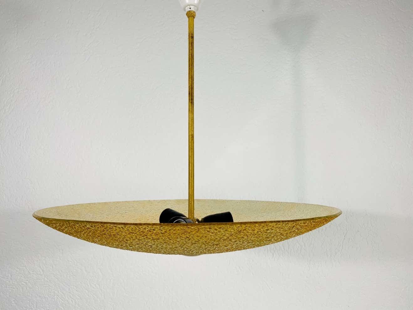 Midcentury Acrylic Glass Pendant Lamp Attributed To Boris Lacroix, 1960s photo 846.0