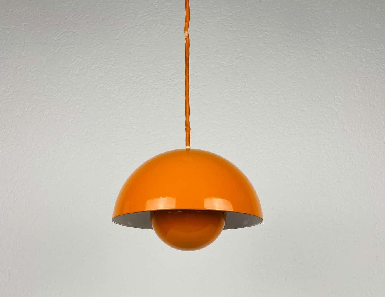 photo furniture Danish Pendant Lamp By Verner Panton For Louis Poulsen, 1960s