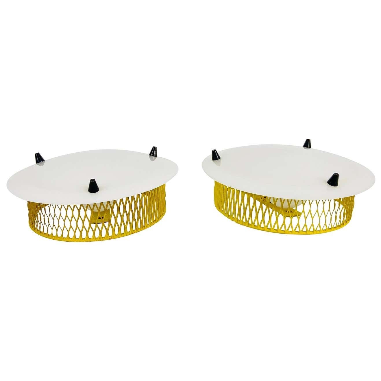 Beautiful Mid Century Modern Pair Of Sputnik Wall Lamps, 1960s, Germany