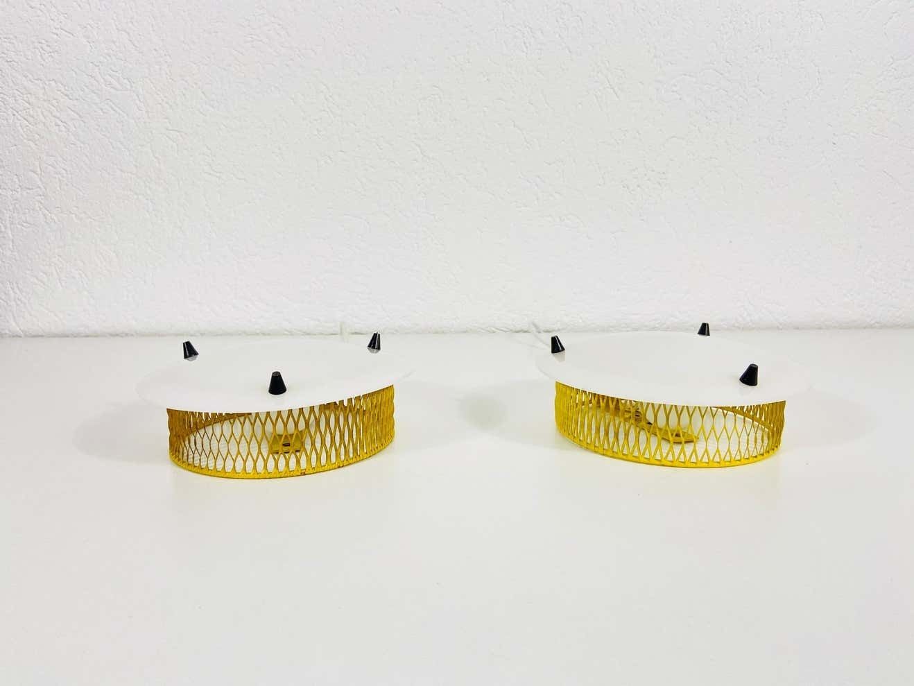 Beautiful Mid Century Modern Pair Of Sputnik Wall Lamps, 1960s, Germany photo Lighting