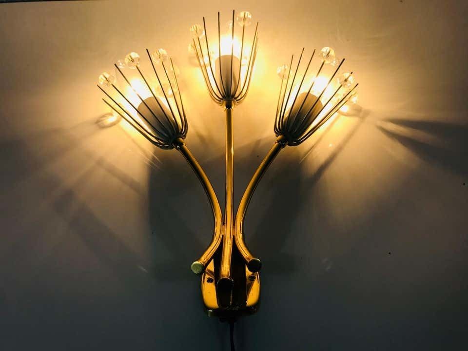 Pair Of Midcentury Brass Sconces By Emil Stejnar For Rupert Nikoll, 1960s photo furniture