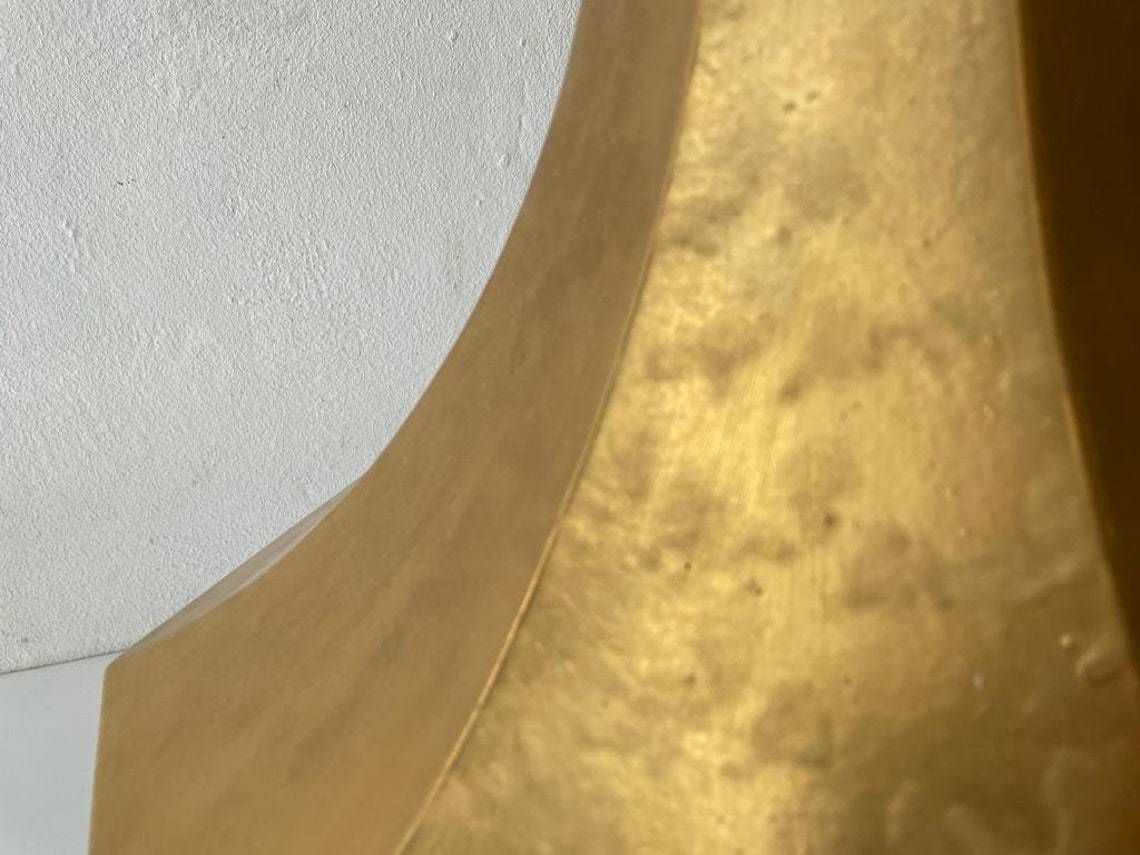 Exclusive Gold Ceramic German Pendant Lamp By Licht+Wohnen, Karlsruhe, 1970s, Germany photo vintage