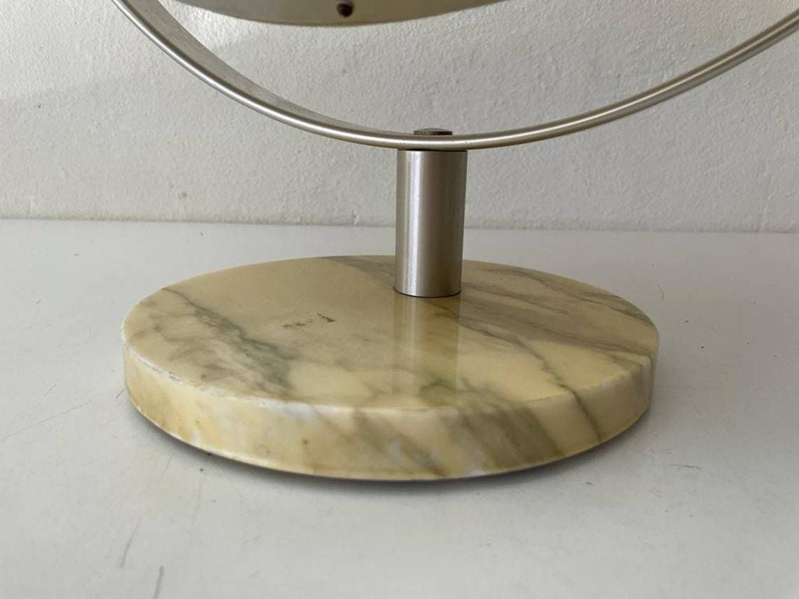 photo furniture Italian Exclusive Vanity Table Mirror With Metallic Frame And Marble Mirror By Sergio Mazza, 1960s, Italy