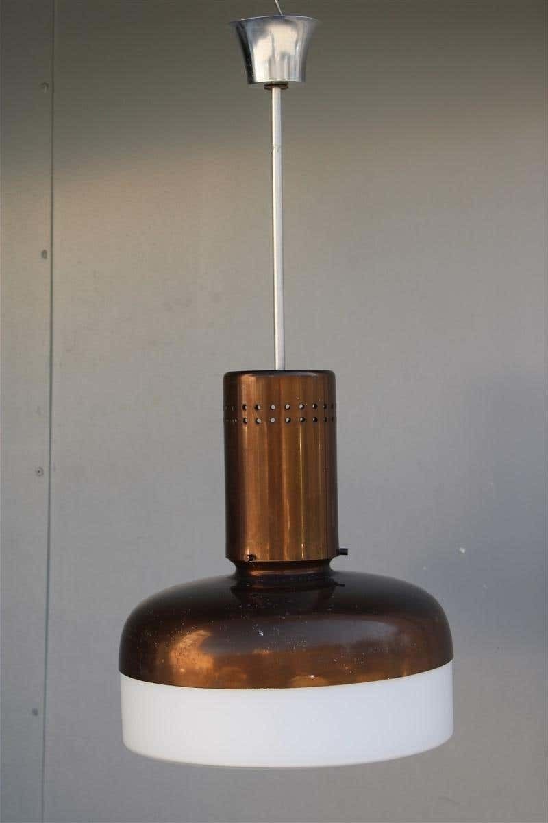 Round Chndelier Mid Century Italian Design Arteluce Style, 1950s photo buy