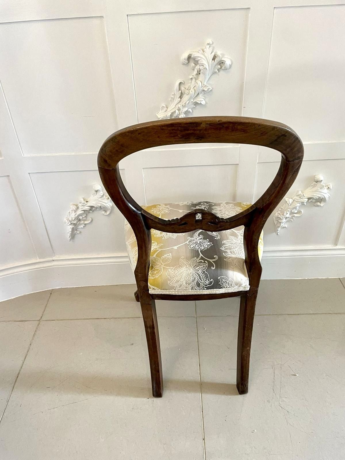 Pair Of Antique 19th Century Walnut Side Chairs photo for sale