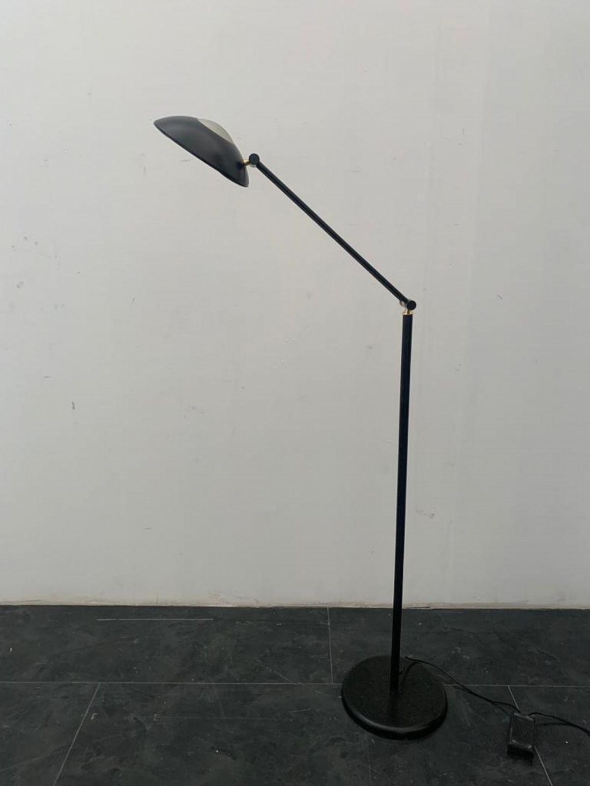 Metal Floor Lamp With Brass Details, 1960s photo furniture