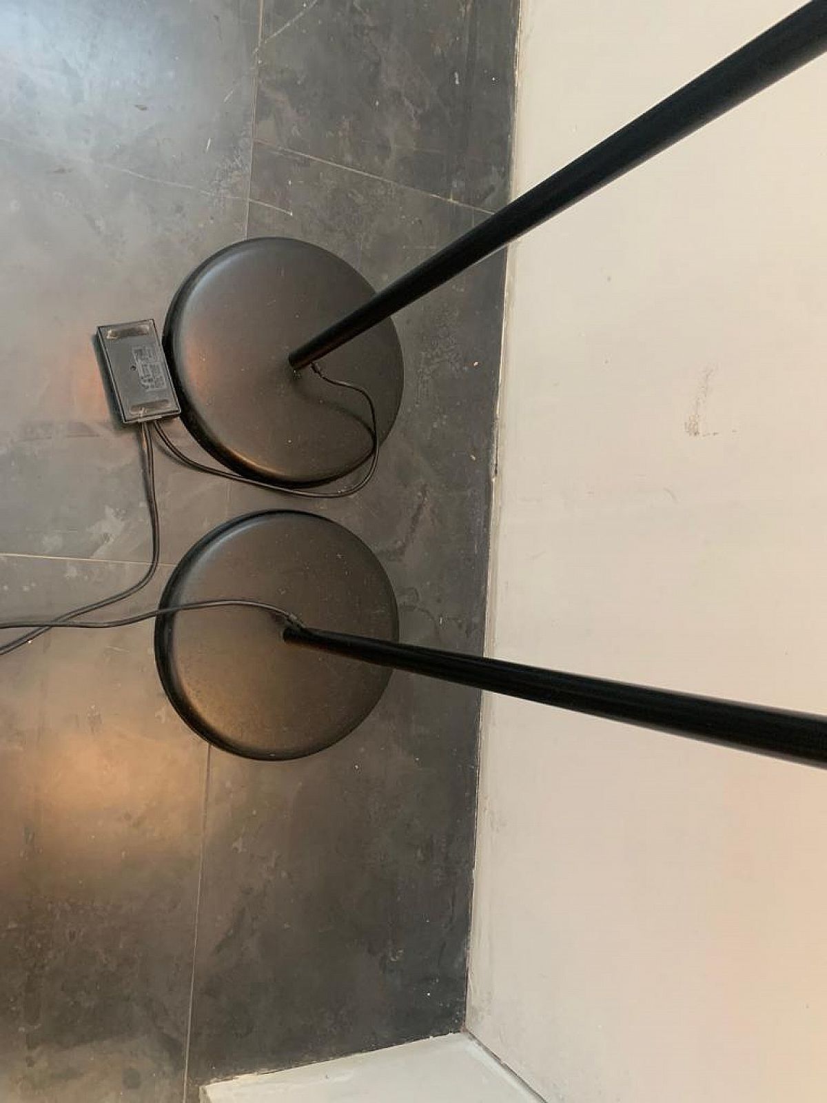 Lighting Metal Floor Lamp With Brass Details, 1960s photo