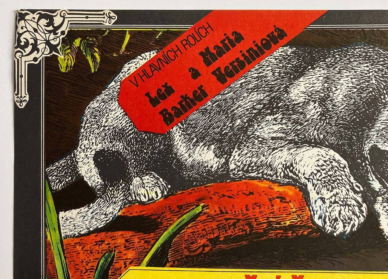 Original Film Poster, Kingdom Of The Silver Lion, Ján Meisner, 1978, Genuine Czech Vintage Print photo Art