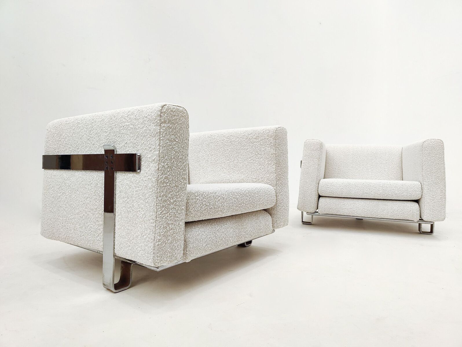 Pair Of Mid Century Armchairs By Luigi Caccia Dominioni For Azucena