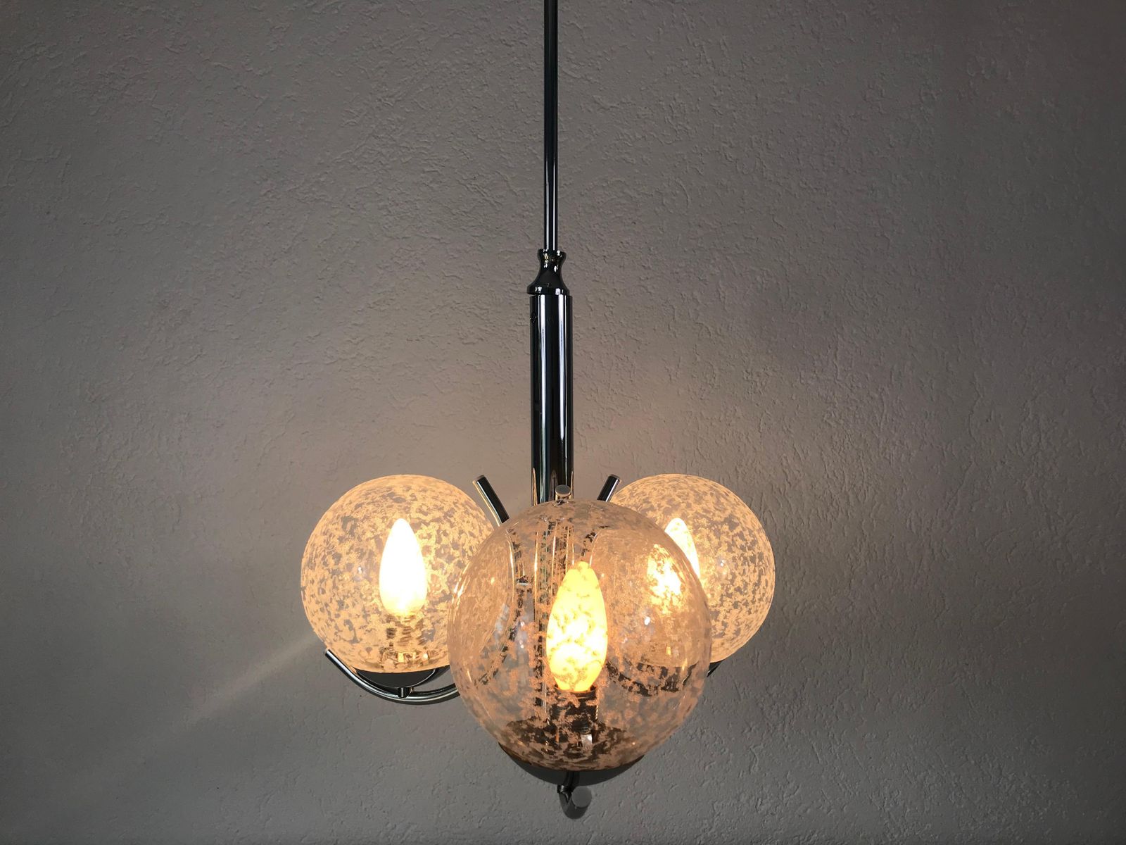 Richard Essig 3 Arm Space Age Chandelier, 1970s, Germany photo 326.0