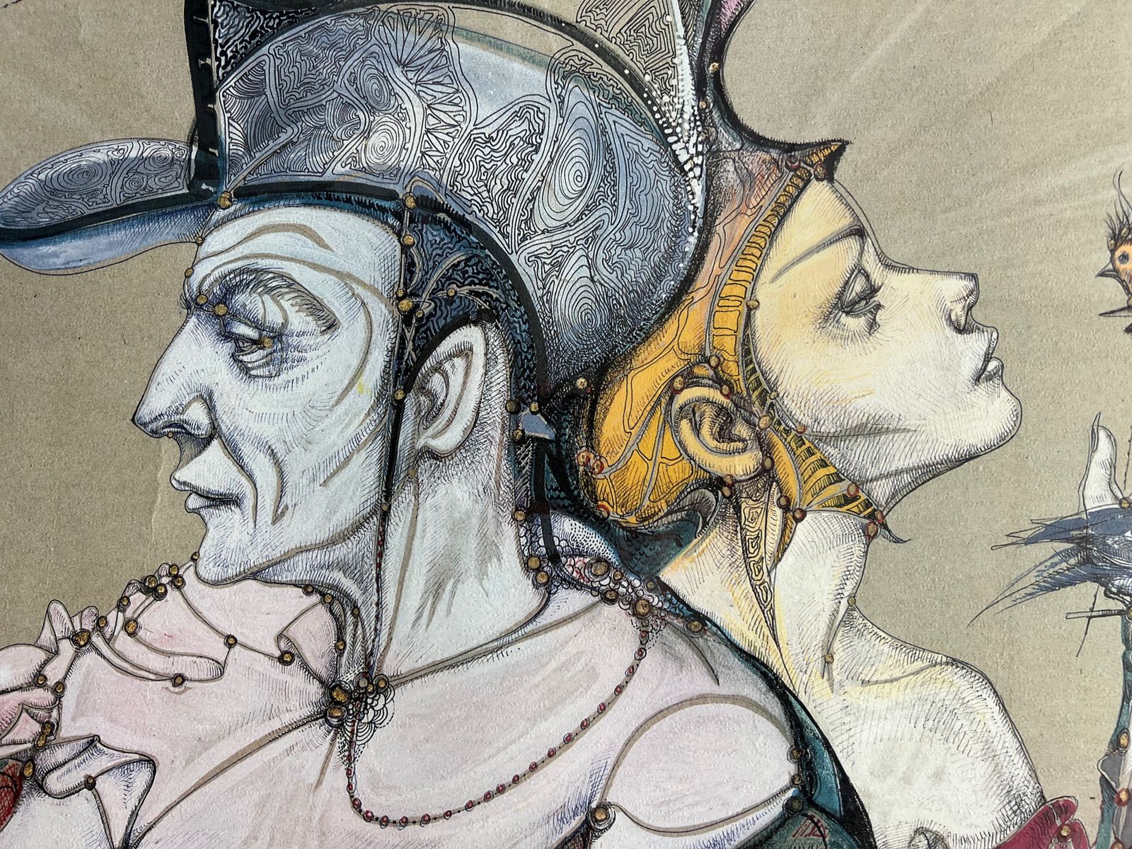 A Pair Of High Quality Theatrical Prints Signed (Undecipherable) By The Artist 1992. photo buy