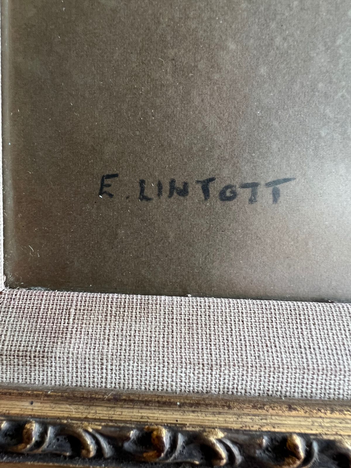A Gilt Framed Pastel Portrait Of A Young Man, Signed E. Lintott photo for sale