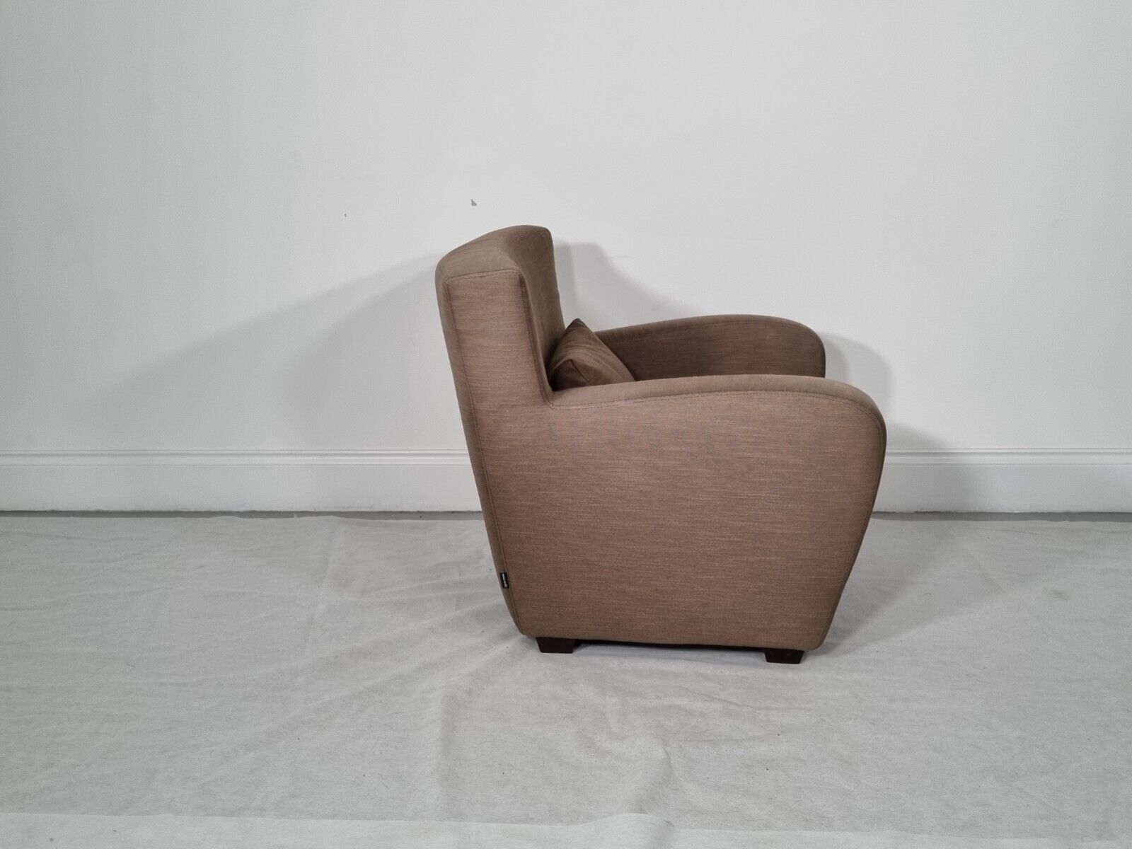Ligne Roset Lounge Chair In Flecked Weave In Tobacco photo vintage