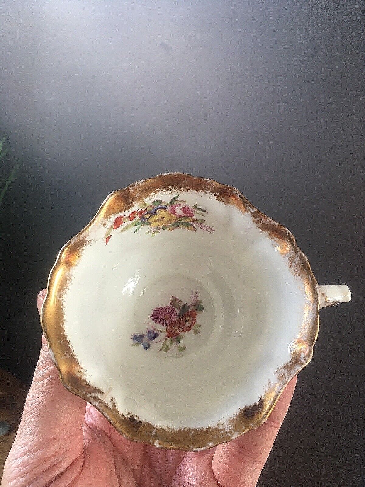Antique Hammersley Dresden Sprays Floral Cabinet Tea Trio Cup Saucer Side Plate photo 75.0