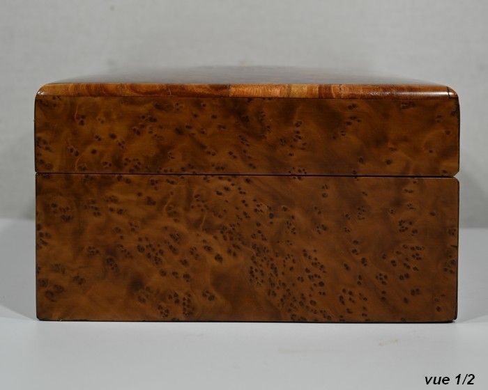 photo vintage Jewelery Box In Thuya Burl, Napoleon III Period   Late 19th Century