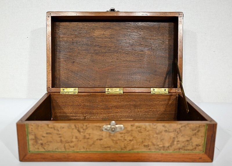 Box In Marquetry Of Various Woods   Early 20th Century photo Home Decor