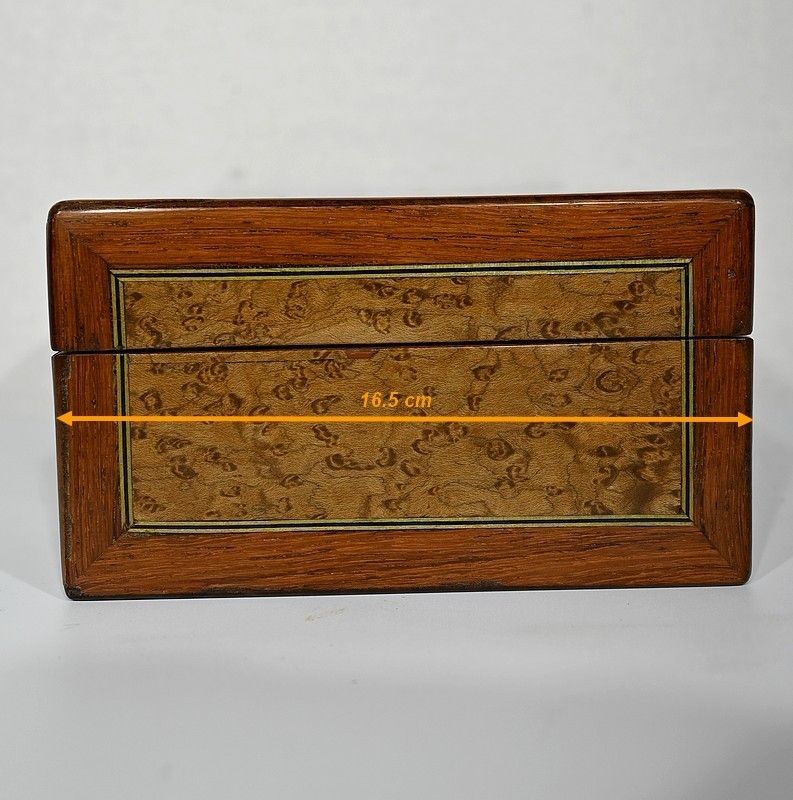 photo vintage Box In Marquetry Of Various Woods   Early 20th Century