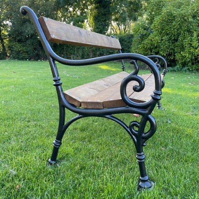 A 1900's German Cast Iron Ended Bench
