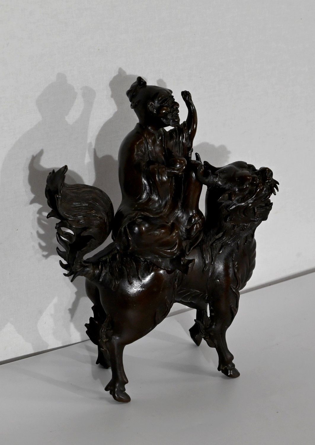 Bronze Chinese Character And Fao Dog, Asian Style   Early 20th Century photo furniture