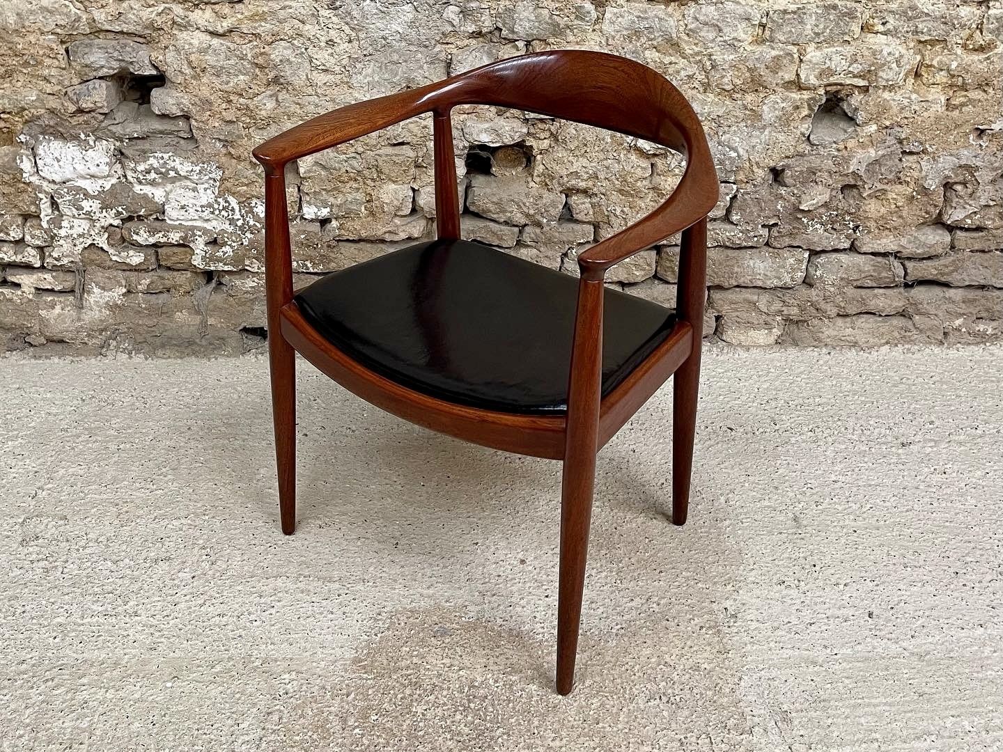 Furniture Hans J Wegner 'The Chair' Jh 503 By Johannes Hanson 1955 Desk Accent Statement Chair photo