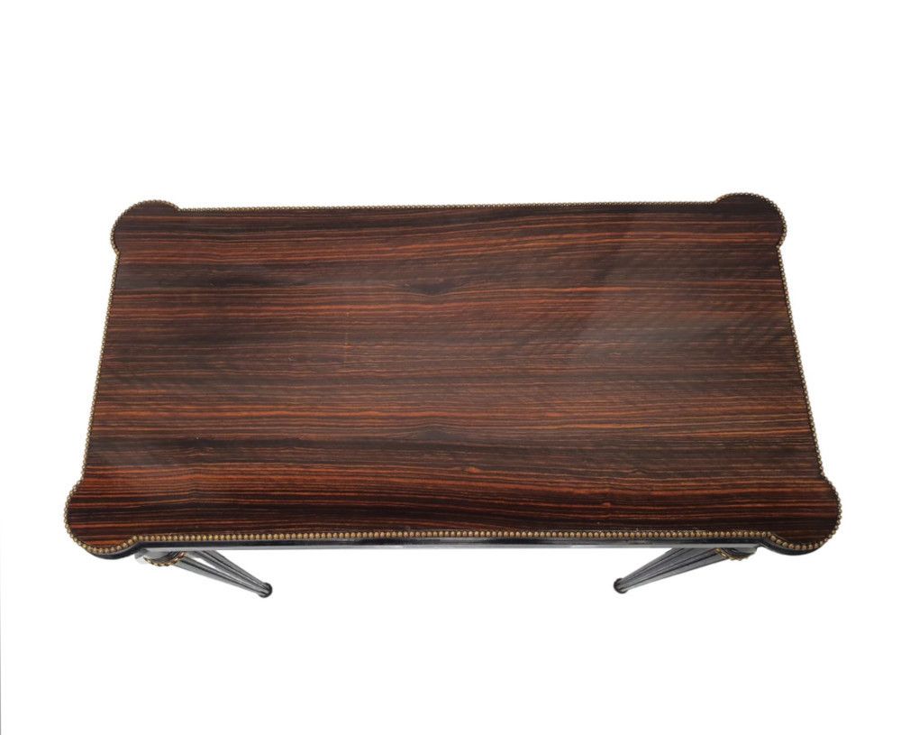 A Very Fine And Unusual 19th Century Coromandel Turn Over Leaf Card Table photo Furniture