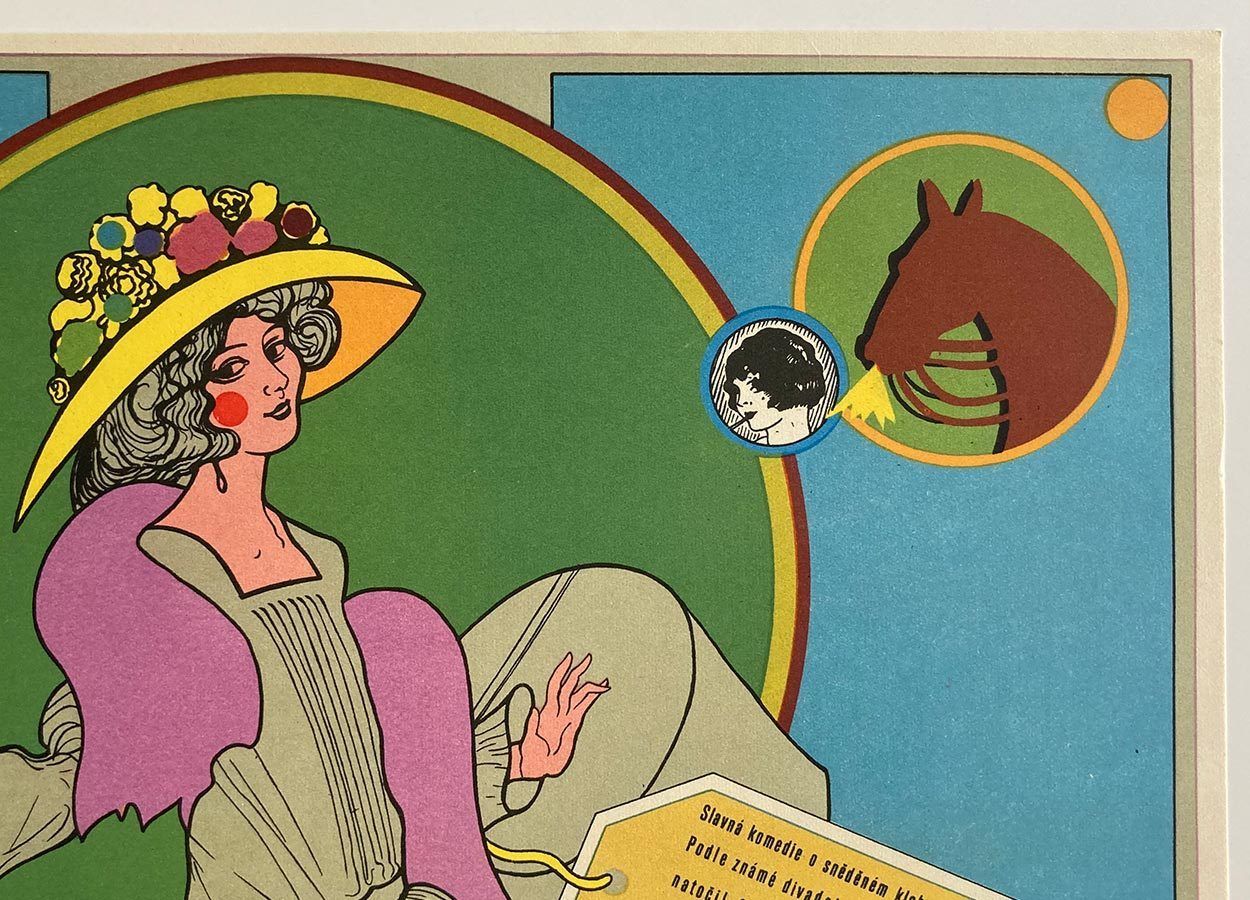 Movie Poster, Straw Hat, Antonín Sládek, 1971 photo 55.0