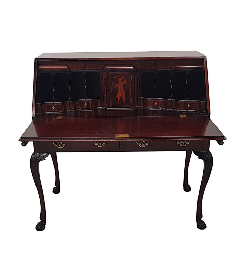 An Exceptional 19th Century Irish Fall Front Bureau By Butlers Of Dublin photo furniture