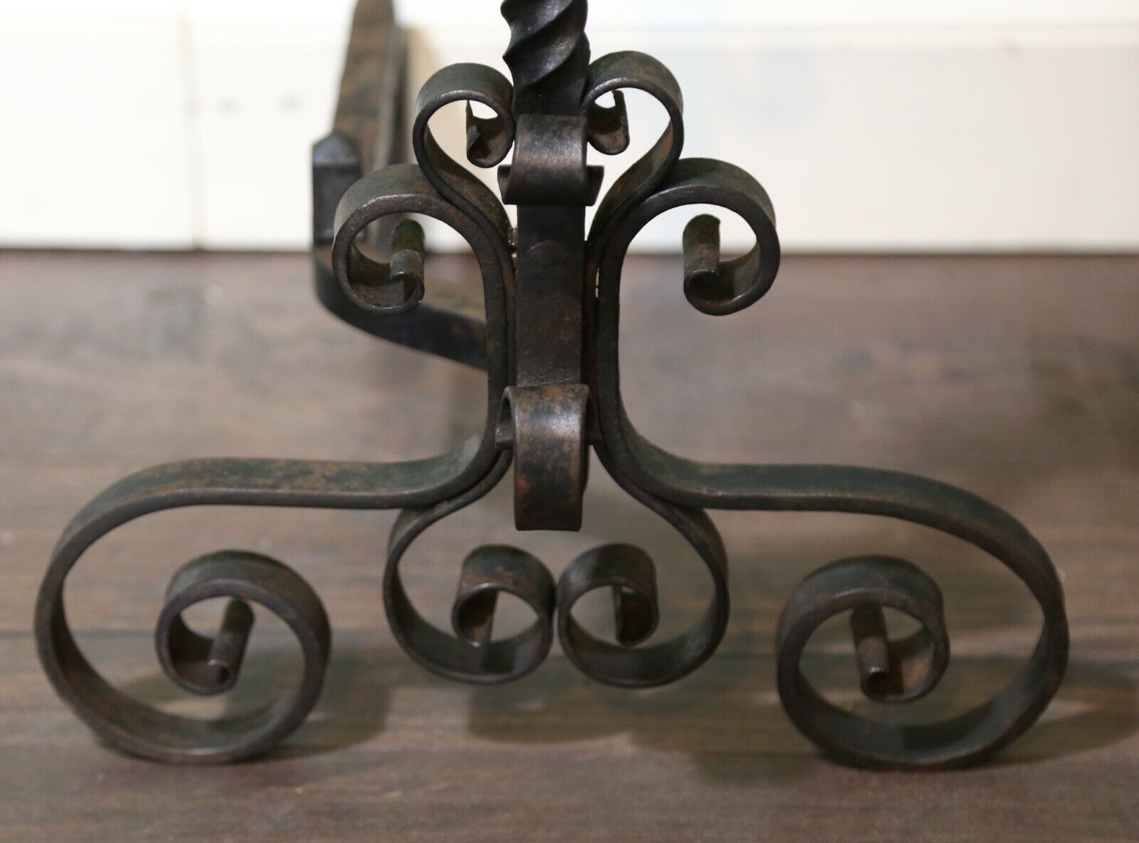 Victorian Wrought Iron Fire Dogs photo 150.0