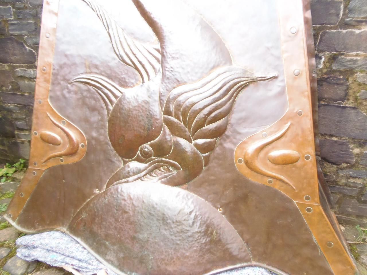 photo furniture Copper Arts And Crafts  Fire Hood. .Newlyn/Pearson Style .