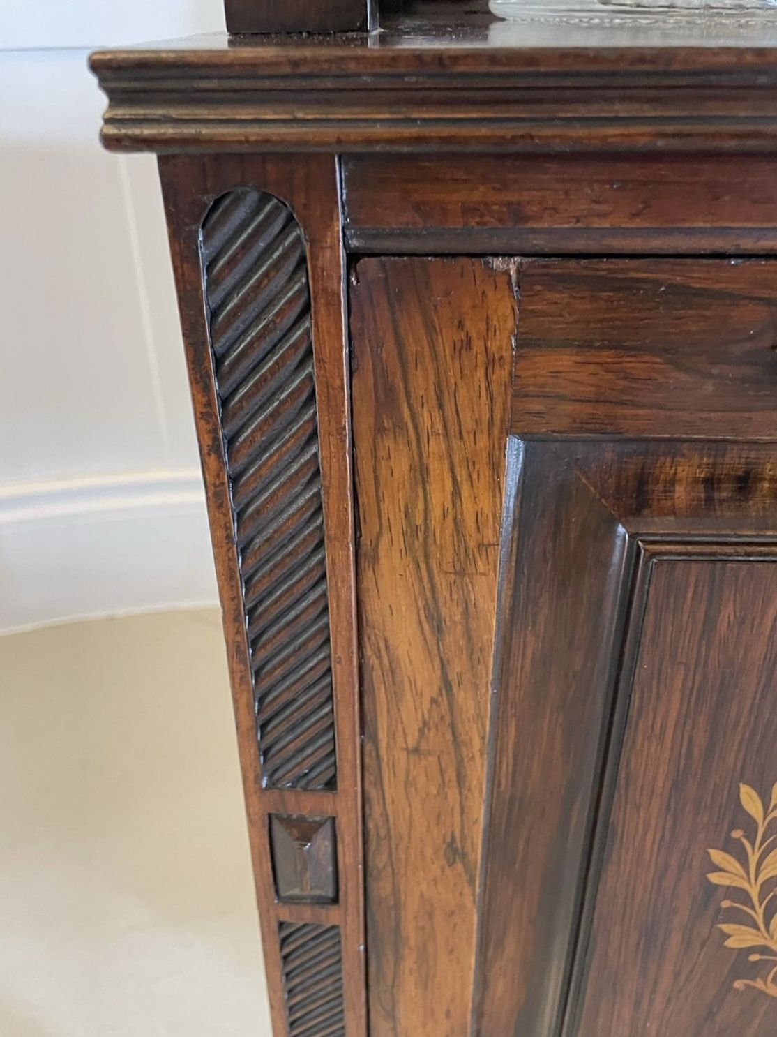 Antique 19th Century Quality Rosewood Marquetry Inlaid Coal Box photo furniture