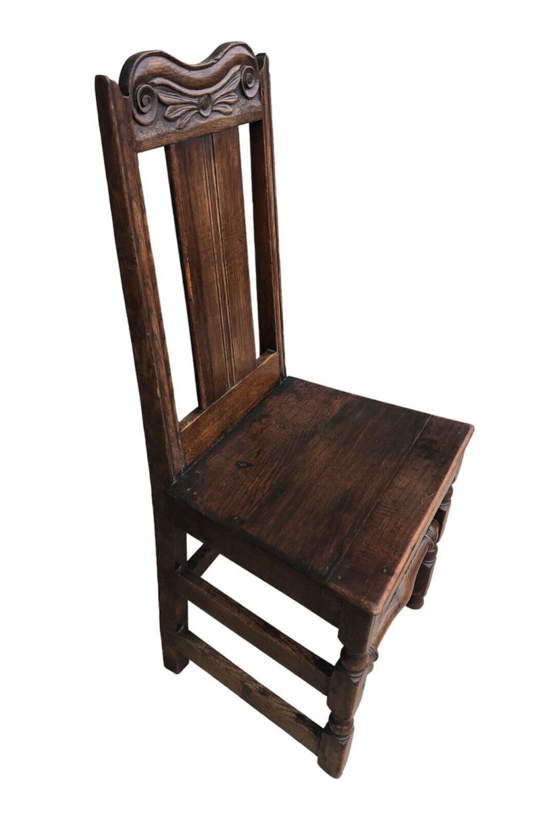 Handsome Antique Carved Oak Hall Chair photo Furniture
