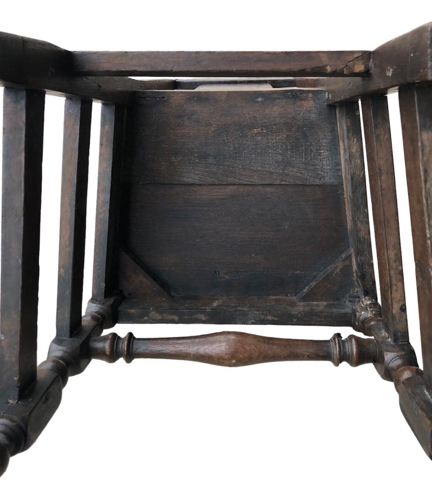 photo furniture Handsome Antique Carved Oak Hall Chair