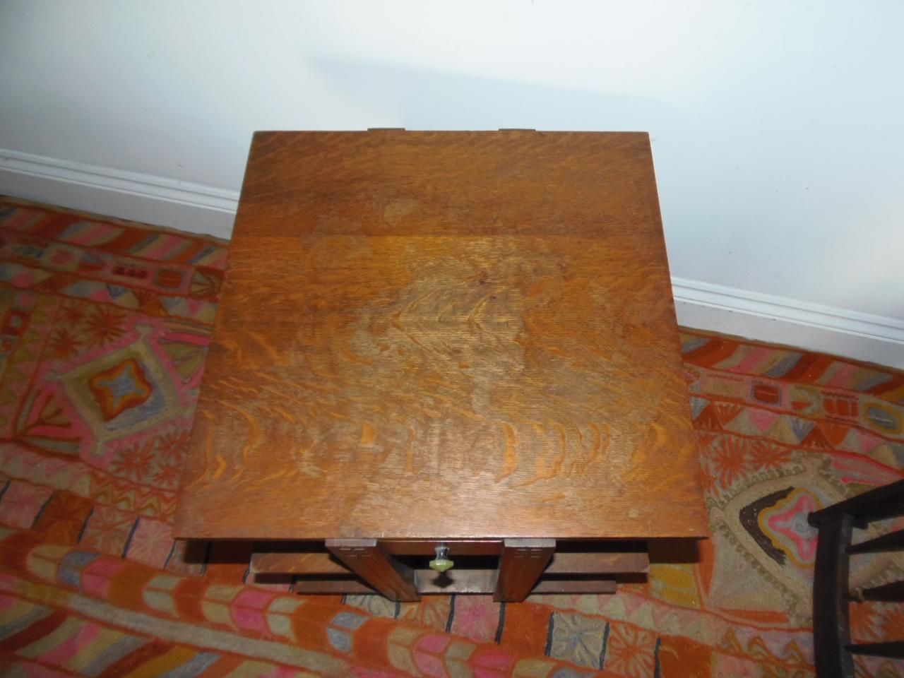 A Pair Of Heals Geometric Oak Tables, 1930s . photo for sale