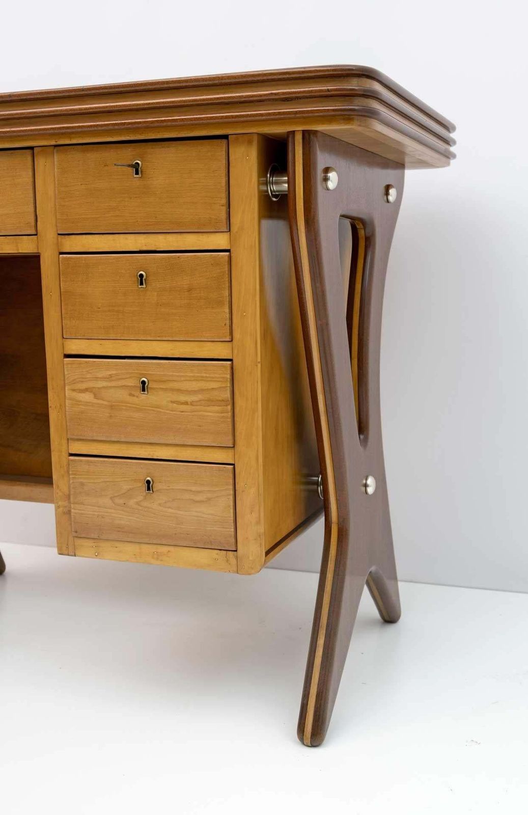 Furniture Osvaldo Borsani Mid Century Modern Italian Shop Counter Cash Desk, 1950s photo