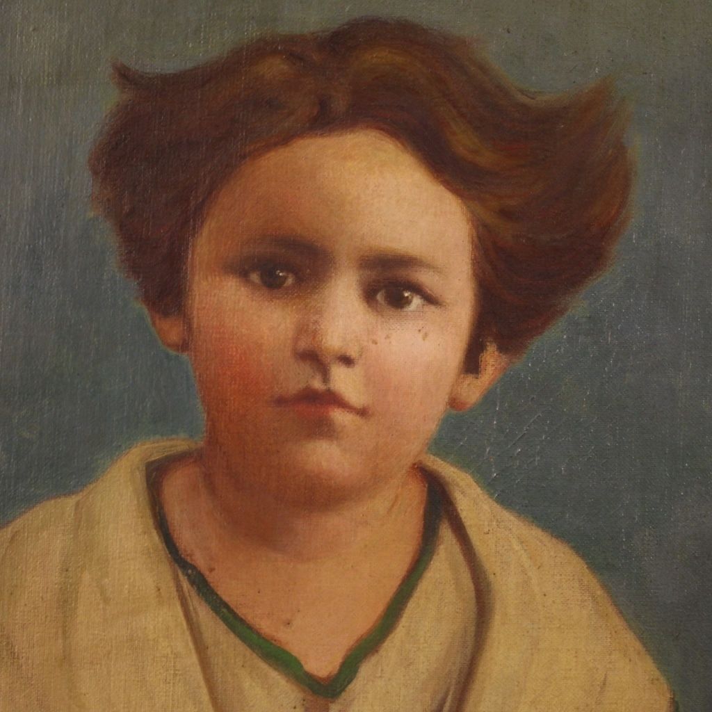 Portrait Of A Child Signed And Dated 1921 photo vinterior