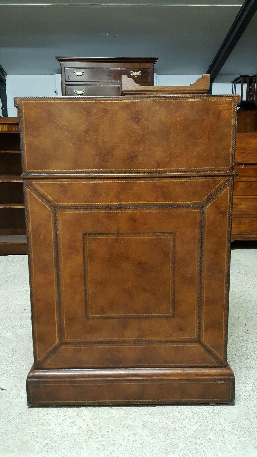 photo furniture Maitland Smith Leather Davenport Desk