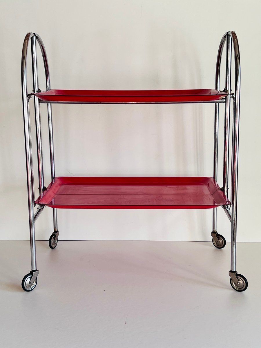 photo buy Mid Century Dinette Opvouwbare Serveerwagen, Jaren 1950