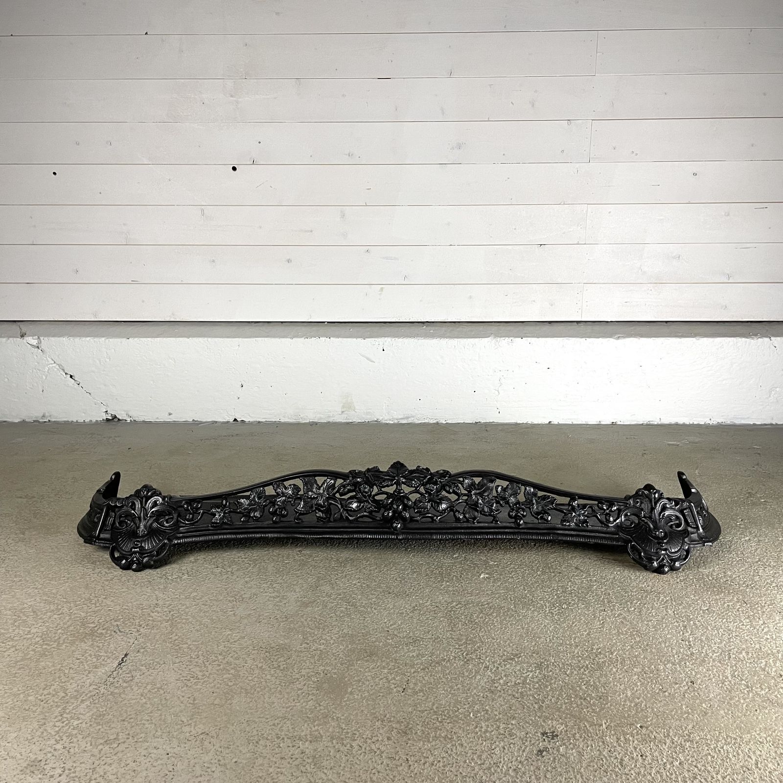 Small Decorative Antique Cast Iron Fender photo furniture