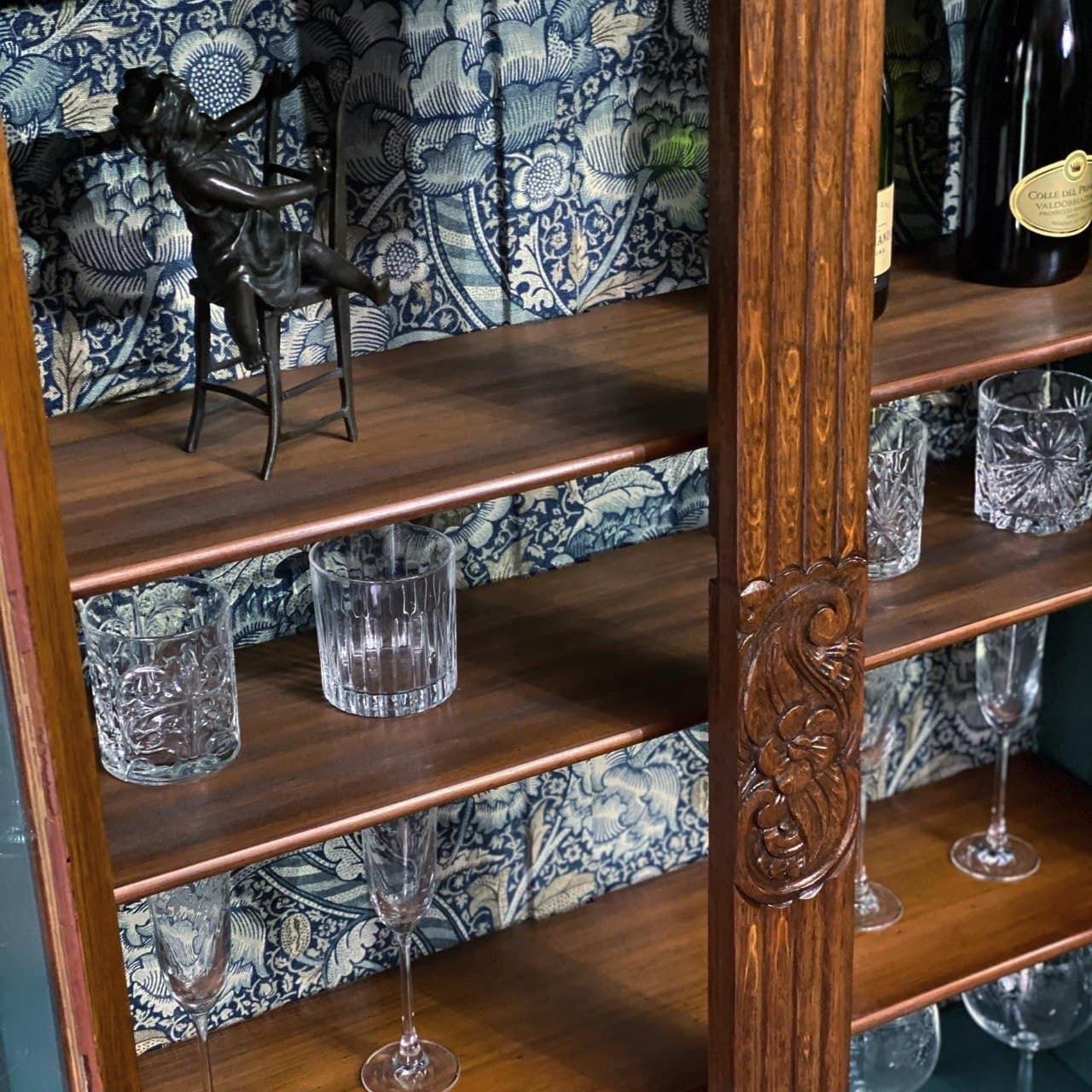 Wandle Blue Drinks Cabinet, Traditional photo Furniture