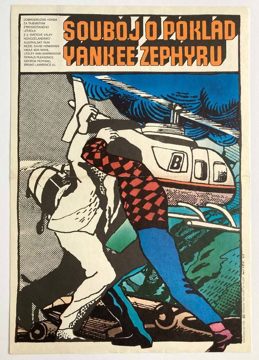 Original Film Poster, Treasure Of The Yankee Zephyr, Karel Míšek, 1983, Genuine Czech Vintage Print