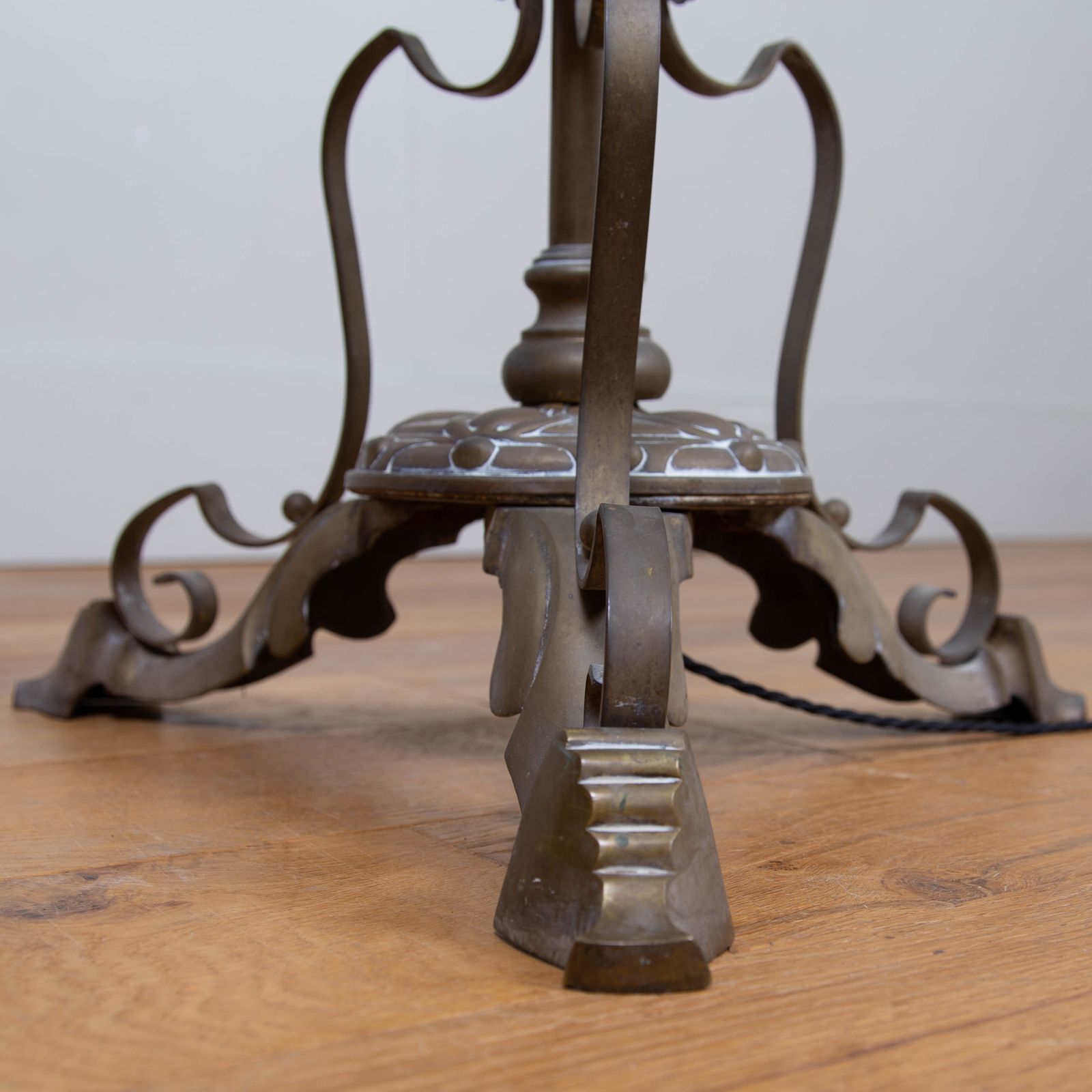 Vintage Brass Telescopic Floor Lamp photo vintage