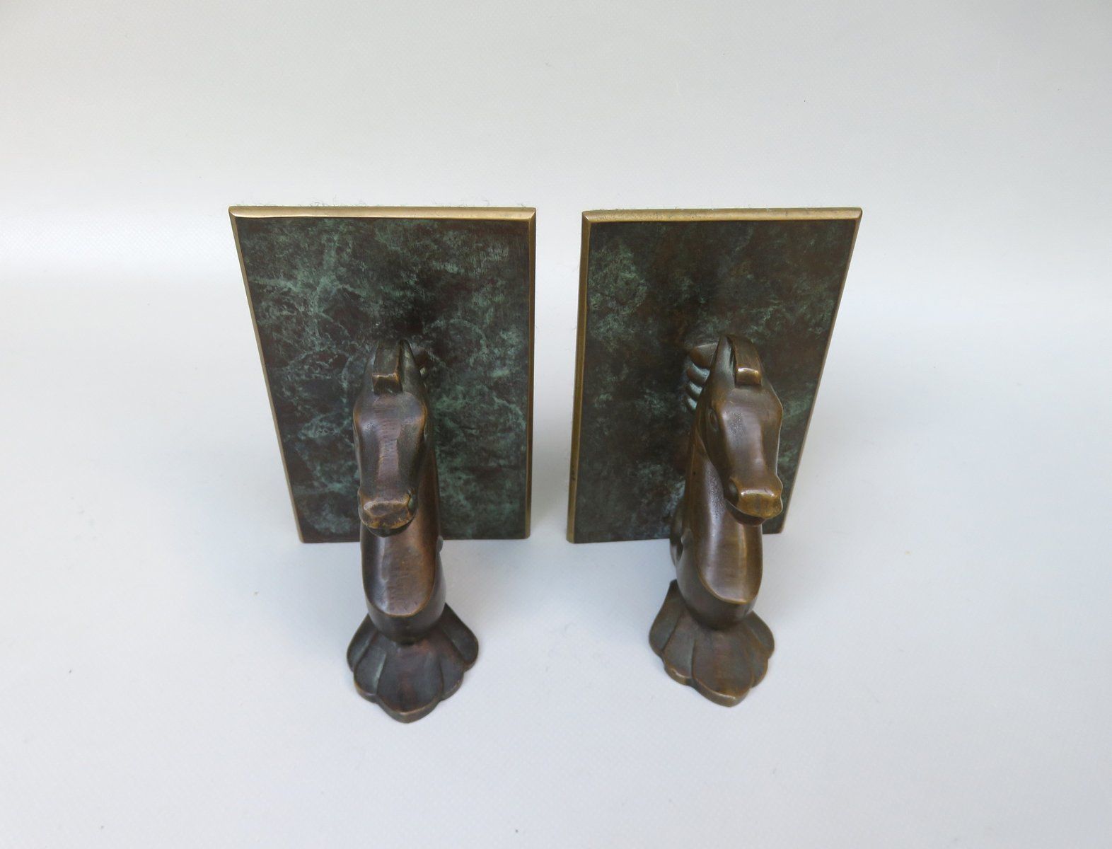 Sea Horse Bookends In Bronze, 1950s, Set Of 2 photo buy