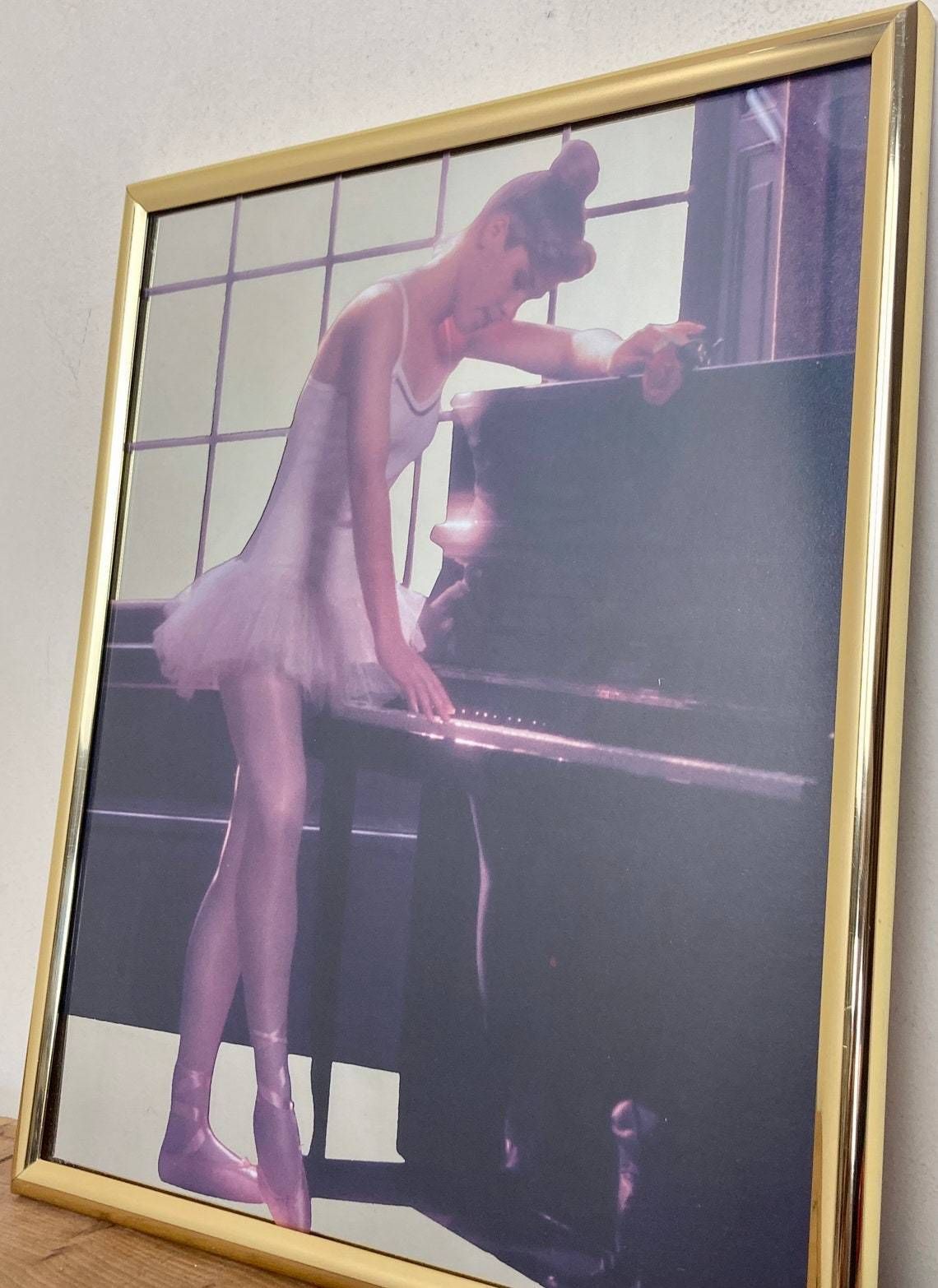 Wonderful Vintage Art Nouveau Ballerina Ballet Decorative Mirror Wall Art Collectibles Piece Christmas Gift photo furniture