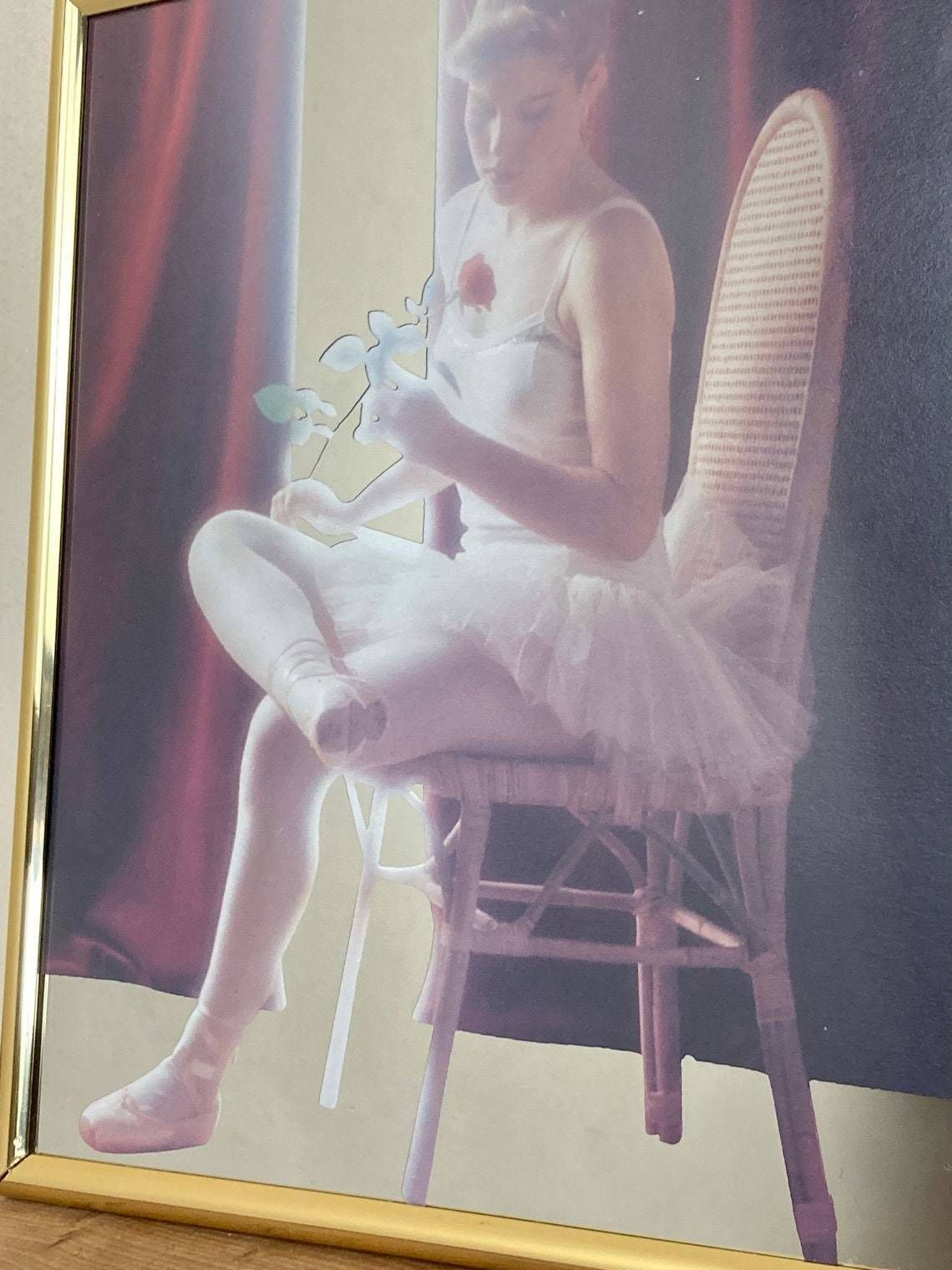 Stylish Vintage Art Nouveau Ballerina Ballet Decorative Mirror Wall Art Collectibles Piece Christmas Gift photo for sale
