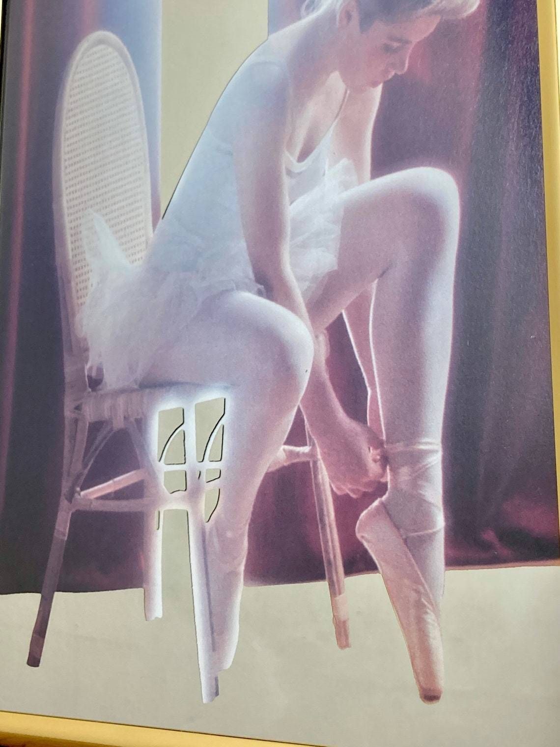 Stunning Vintage Art Nouveau Ballerina Ballet Decorative Mirror Wall Art Collectibles Piece Christmas Gift photo Art