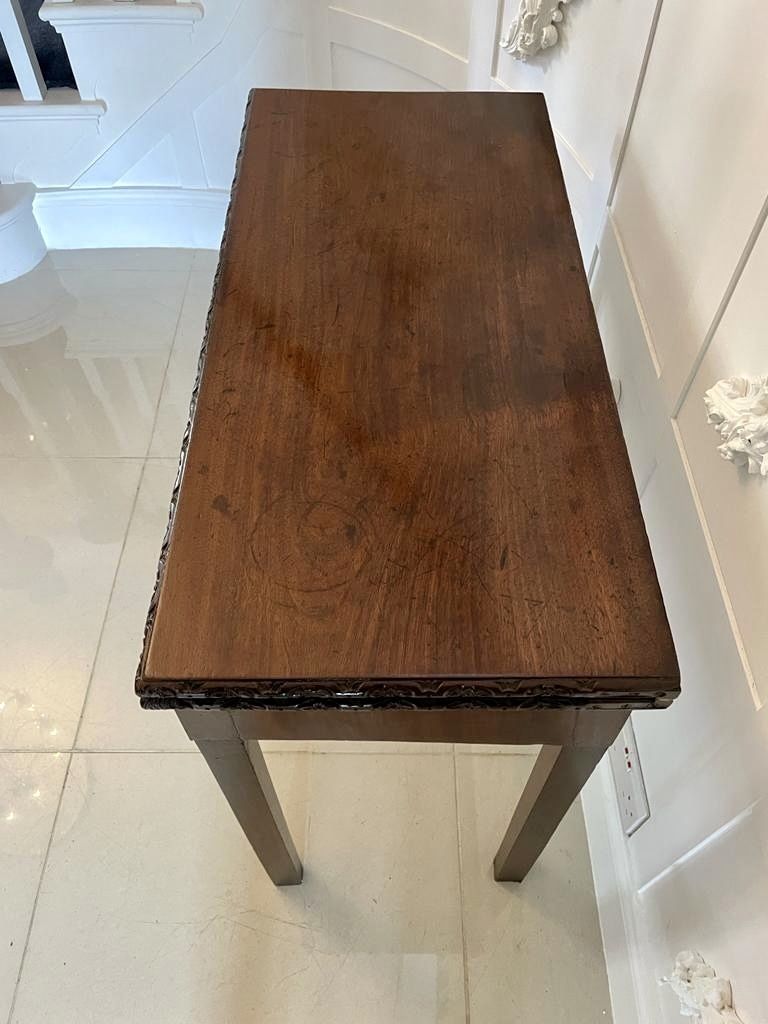 Antique 18th Century Chippendale Mahogany Carved Card Table photo buy