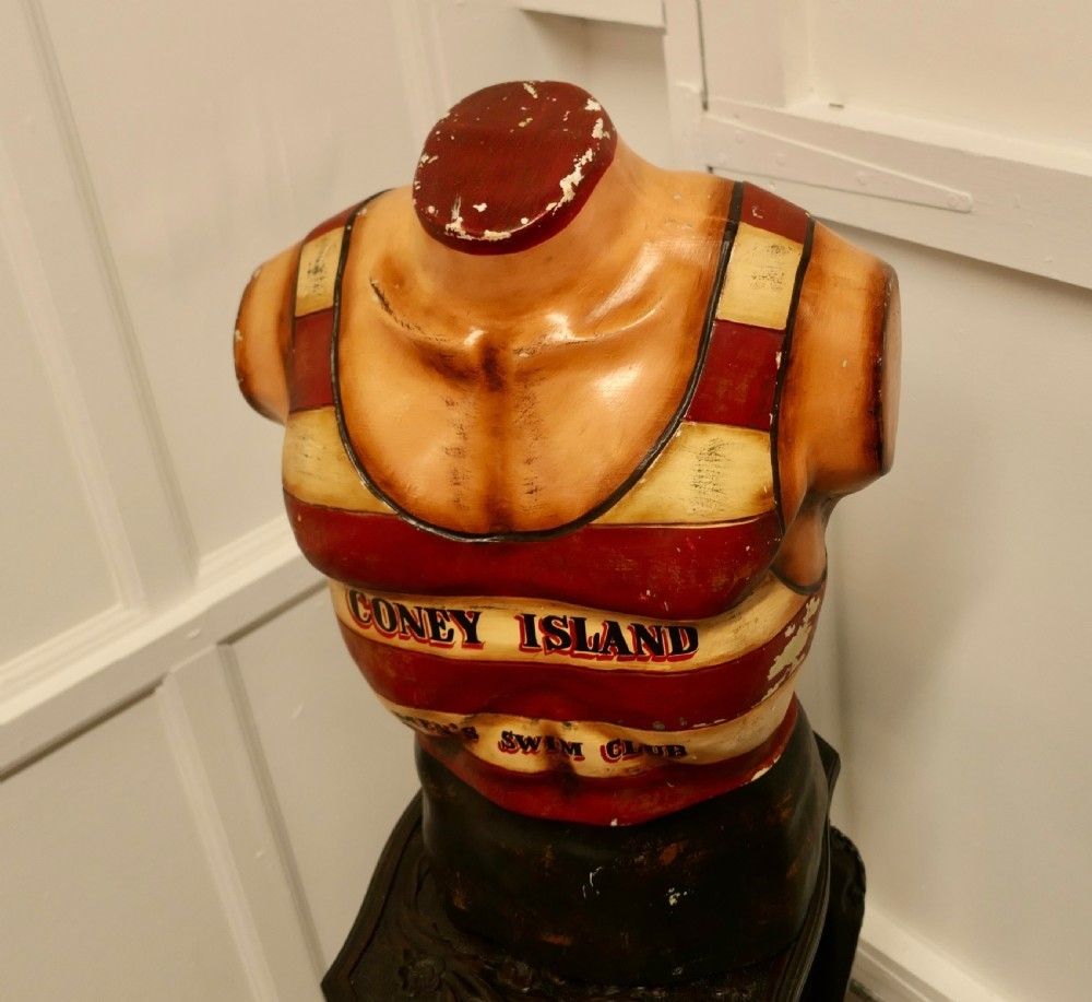Vintage Coney Island Men’s Swim Club Retro Mannequin photo for sale