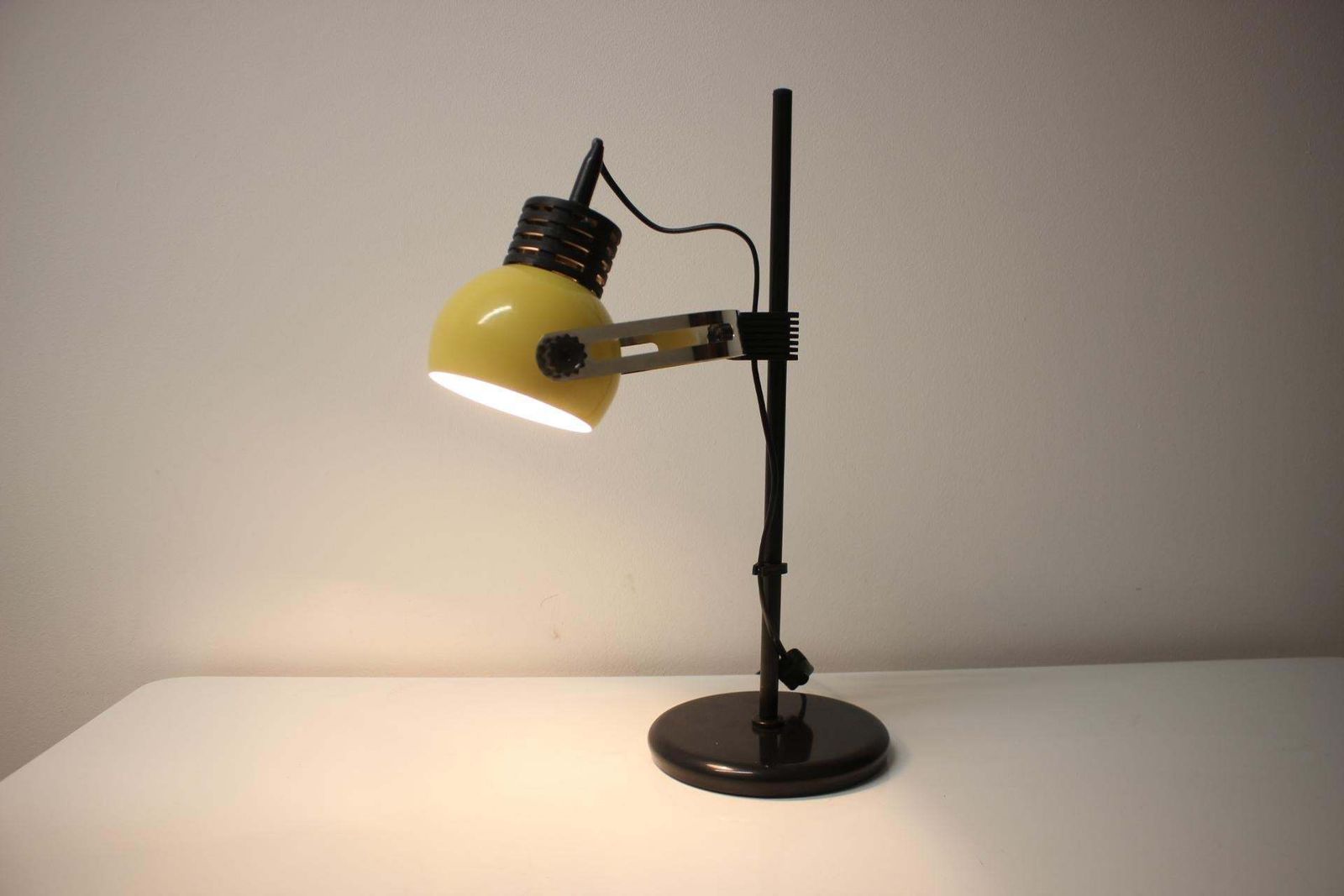 Adjustable Mid Century Table Lamp, Czechoslovakia, 1970's photo vintage